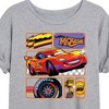 Women's - Disney - Lightning McQueen Best Trophies Oversized Graphic T-Shirt - 2 of 4