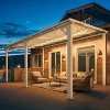 CLIHOME 16 ft. x 10 ft. Gray Aluminum Sloped Hardtop Pergola with UV-Blocking Polycarbonate Patio Cover and Wall Mount Kit - 3 of 4