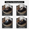 TIRAMISUBEST Modern Oversized Chaise Lounge Single Sofa with 3 Throw Pillows, Corduroy Upholstered Sleeper Daybed Couch - 4 of 4