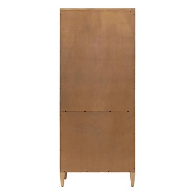 Laurel Light Brown Adjustable Wood Bookcase