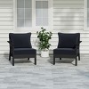 WestinTrends Avalon Outdoor Patio HDPE Sectional Sofa with Patio Cushions - 2 of 4