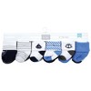 Hudson Baby Infant Boys Cotton Rich Newborn and Terry Socks, Nautical 12-Pack - 2 of 4