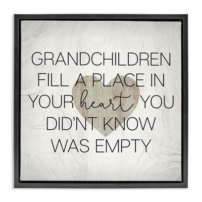 Stupell Industries Heartwarming Grandchildren Phrase, 25" x 25"