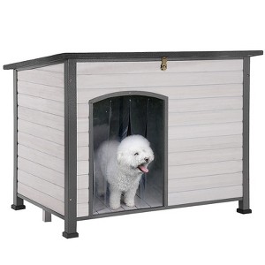 Aivituvin Wooden Heavy Duty Dog Crates House| Strong Iron Frame|Medium & Large-AIR73/74/75/76 - 1 of 4