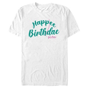 Men's Harry Potter Happee Birthdae Logo T-Shirt - 1 of 4