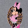Women's - Disney - Minnie Mouse Leopard Print Silhouette Short Sleeve Graphic T-Shirt - 2 of 4