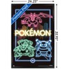 Trends International Pokémon - Neon Group Framed Wall Poster Prints - 3 of 4