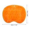 Unique Bargains Bath Massage Pad Back Scrubber Back Brush Exfoliate Feet Scrubber with Suction Cups TPR Pink Orange 2Pcs - 4 of 4