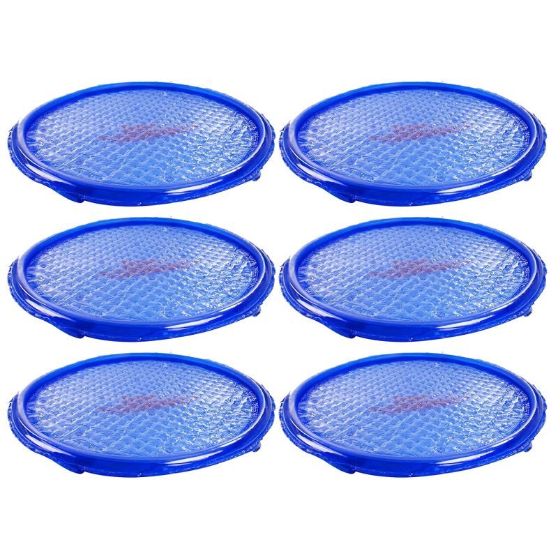 Solar Sun Rings UV Resistant Above Ground Inground Swimming Pool Hot Tub Spa Heating Accessory Circular Heater Solar Cover, Blue (6 Pack), 1 of 7