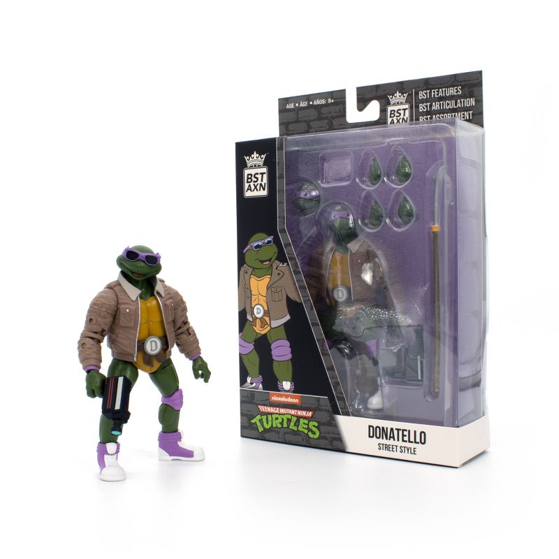 BST AXN  Teenage Mutant Ninja Turtles - Street Gang Donatello Action Figure, 3 of 8