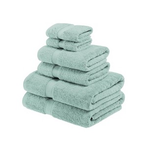 Luxury Cotton Heavyweight Ultra-Plush 6 Piece Towel Set by Blue Nile Mills - 1 of 4