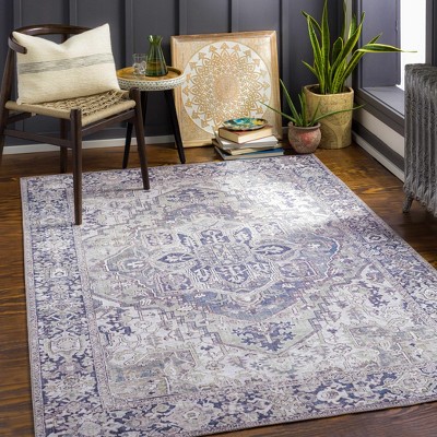 Hauteloom Neyland Iris Gray Area Rug 2359