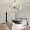 KAISITE 8-Light Dimmable Black and Gold Modern Sputnik Chandelier - 2 of 4