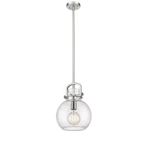 Newton Sphere - 1 Light Stem Hung Pendant In Industrial Style-15.38 Inches Tall and 10 Inches Wide - 1 of 1