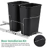 Garvee 1×30 QT Garbage Waste Recycling Bin - Pull-Out Trash Can with Full Extension Slides, Space-Saving Design - 4 of 4