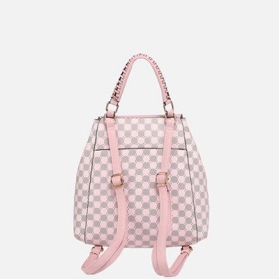 MKF Collection Kimberly Backpack Circular Print Tote Bag by Mia K - Pink — фото 5