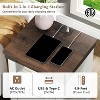 AMERLIFE Farmhouse Nightstand with Charging Station, 18" End Tables, Living Room, Antique White - 3 of 4