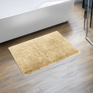 Haven Collection Bathroom Rug 100% Polyester Tufted Bath Mat, Non-Slip TP Rubber Backing, Machine Washable Bath Rug - 1 of 2