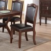 NicBex Dining Chair Set of 2 Modern Faux Leather Upholstered Kitchen Side Chair with Soft Cushion & Wood Legs,Brown - 2 of 4