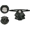 INSPIRE CHIC Women's Rhinestone Brooch Tie Pre-tied Ribbon Ties for Elegant Party - 3 of 4