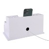 Organize It All 3 Drawer Wooden Accessory Organizer Charging Station White: MDF & Plastic, 7.1" L, 13.8" W, Decorative Use Only - 4 of 4
