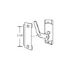 Brixwell 14-61 Patio Screen Door Latch psl 2 Black - 4 of 4