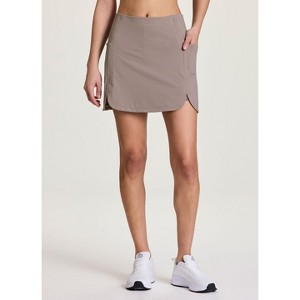 RBX Active Women's Body Skimming Buttery Soft Quick Drying Tennis/Golf/Running Skirt with Built-In Shorts, Pockets - 1 of 4
