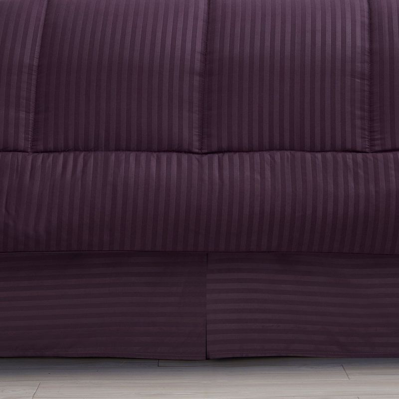 8 Piece Embossed Dobby Stripe Bed In A Bag All Season Complete Set - Sweet Home Collection™, 3 of 6