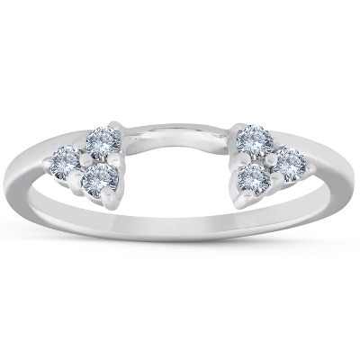 Pompeii3 1/4ct Diamond Ring Enhancer Wedding Ring 14K White Gold