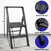 Step Ladder Modern  - Beautiful Grey Aluminum  - By SORFEY - 2 of 4
