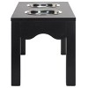 Lilith Double Pet Feeder - Removable Stainless Steal Bowls - Cat/Dog - PET5702 - Safavieh Pets - 4 of 4
