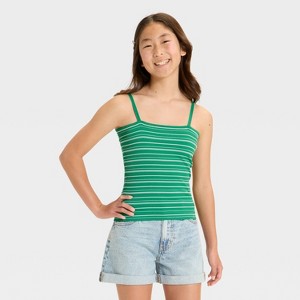 Girls' Striped Seamless Tube Top - art class™ - 1 of 3