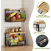 3 Pack Wire Fruit Basket for Kitchen Storage: Hanging and Counter Basket for Vegetable Produce - 4 of 4