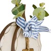 Northlight 9" Beige Happy Fall Wooden Pumpkin Fall Harvest Decoration - 3 of 3
