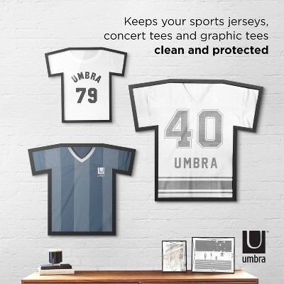 Classic Black Acrylic Wall-Mounted T-Shirt Display Frame