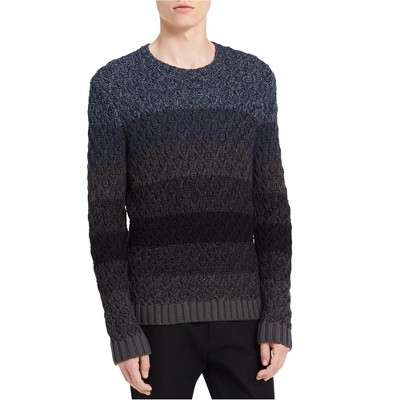 Calvin Klein Mens Ombre Cable Pullover Sweater