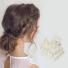 Unique Bargains Women Fashion Pearl Mini Hair Clip Pearl Oval Hairdo Clips 6 Pcs - 2 of 4