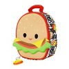 Squishmallows Carl The Cheeseburger 9.5” Lunch Tote With Carl and Floyd Keychains - 2 of 4