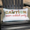 RightSide Designs Caution Senior Cocktail Party Indoor/Outdoor Lumbar Throw Pillow - 4 of 4