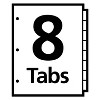 Avery Print & Apply Clear Label Dividers w/White Tabs 8-Tab Letter 5 Sets 11493 - 4 of 4