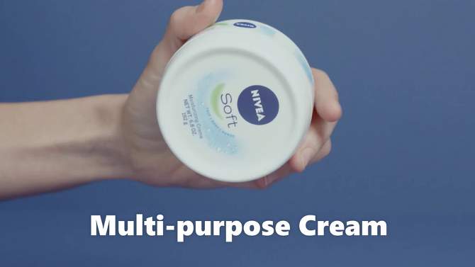 Nivea Soft Moisturizing Cr&#232;me Body, Face and Hand Cream Scented - 6.8oz, 2 of 11, play video