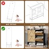 Large Shoe Storage Cabinet with 4 Flip Drawers, Freestanding Shoe Organizer for Entryway, Hallway, Living Room - 4 of 4