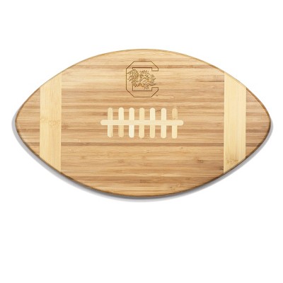 NCAA South Carolina Gamecocks Touchdown! Football Cutting Board & Serving Tray - Brown