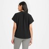 Women's Woven Short Sleeve V-Neck Shirt - A New Day™ - 2 of 3