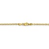 Black Bow Jewelry 2.2mm 10k Yellow Gold Solid Diamond Cut Cable Chain Necklace - 4 of 4