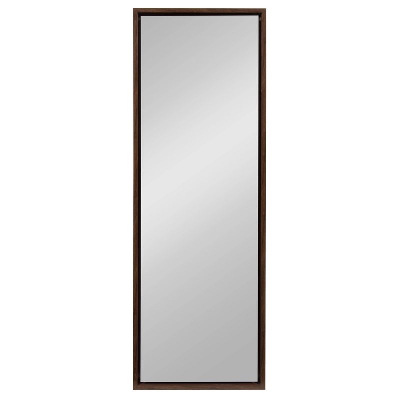 16&#34; x 48&#34; Evans Framed Wall Panel Mirror Walnut Brown - Kate and Laurel, 3 of 8