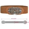 INSPIRE CHIC Knot Woven Metal Interlocking Buckle Elastic Waist Cinch Belt - 3 of 4