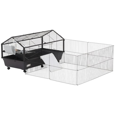 Pawhut Small Animal Playpen small Animal Cage Guinea Pig Cage