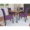 NicBex Dining Room Table Set for 4 Kitchen Table Chairs Set with Wooden Tabletop and 4 Upholstered Chairs for Kitchen - 3 of 4