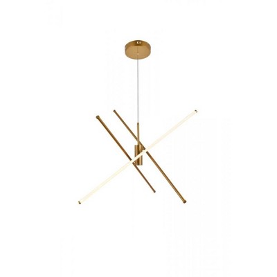 Elegant Lighting Sonya 3 Light Gold Pendant